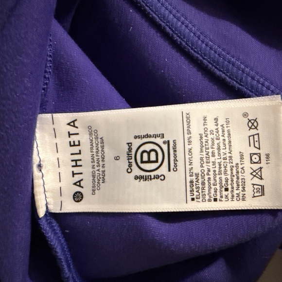 ATHLETA Glacier Snow Skinny High Rise Pant Blue Size 6 lined winter Soft Shell - Picture 9 of 9